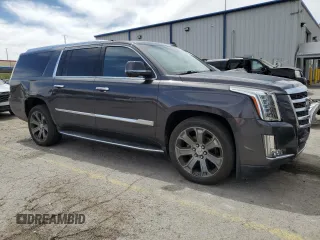 2015 Cadillac Escalade ESV Luxury with VIN 1GYS4SKJ3FR646095, listed as a Copart auction lot 52110345 with 89,818 mi miles and Salvage title. Bid and sale history available at DreamBid. Image 4.