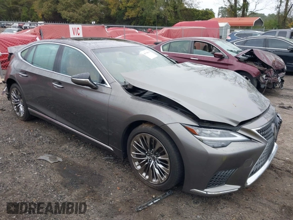 2021 Lexus LS with VIN JTHD51FF7M5013906, listed as a IAAI auction lot 40798850 with 16,535 mi miles. Bid and sale history available at carsss.com. Image 1.