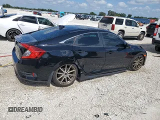 2017 Honda Civic EX-T with VIN 19XFC1E35HE023013, listed as a Copart auction lot 53592114 with 89,260 mi miles and Salvage Title. Bid and sale history available at DreamBid. Image 3.