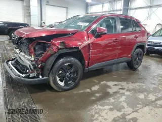 2021 Toyota RAV4 Hybrid XLE with VIN 4T3RWRFV7MU039800, listed as a Copart auction lot 48319525 with 51,730 mi miles and Salvage Title. Bid and sale history available at carsss.com. Image 1.