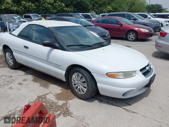 1997 Chrysler Sebring JX z VIN 3C3EL45H4VT624613, wystawiony jako IAAI lot #42262828 z przebiegiem Nie podano mil oraz . Historia ofert i sprzedaży dostępna na DreamBid. Obrazek 1.