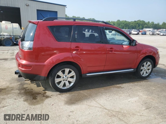 2013 Mitsubishi Outlander SE z VIN JA4JT3AW7DU001736, wystawiony jako Copart lot #59701515 z przebiegiem 121 929 mil mil oraz Szkoda całkowita • Salvage title. Historia ofert i sprzedaży dostępna na DreamBid. Obrazek 3.