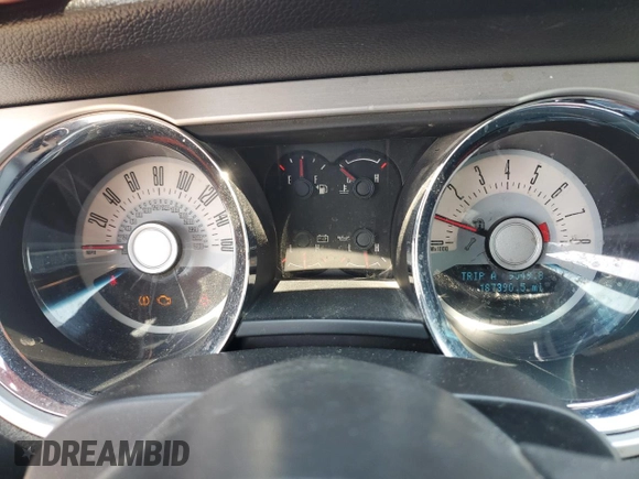 2011 Ford Mustang V6 with VIN 1ZVBP8EM4B5108994, listed as a Copart auction lot 59923745 with 187,390 mi miles and Salvage title. Bid and sale history available at DreamBid. Image 9.