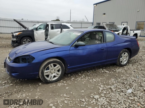 2007 Chevrolet Monte Carlo LT with VIN 2G1WK15K979370926, listed as a Copart auction lot 84614024 with 130,684 mi miles and Clean Title. Bid and sale history available at carsss.com. Image 1.