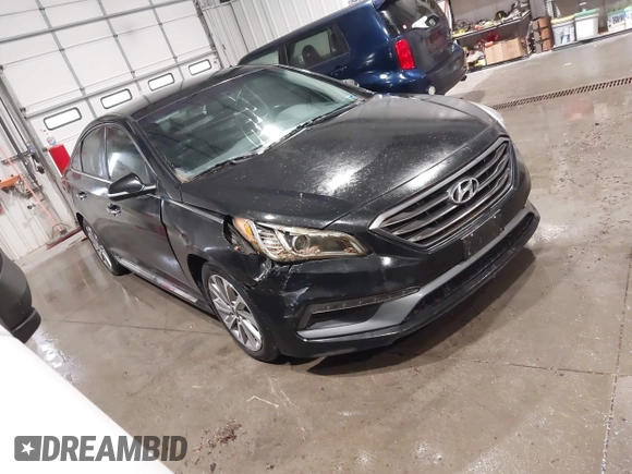 2015 Hyundai Sonata Limited with VIN 5NPE34AF2FH221022, listed as a IAAI auction lot 42068755 with 96,963 mi miles and . Bid and sale history available at carsss.com. Image 1.