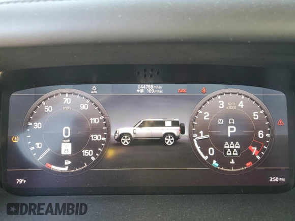 2020 Land Rover Defender HSE z VIN SALE9EEU0L2013353, wystawiony jako Copart lot #87964645 z przebiegiem 44 788 mil mil oraz Szkoda całkowita • Salvage title. Historia ofert i sprzedaży dostępna na DreamBid. Obrazek 9.