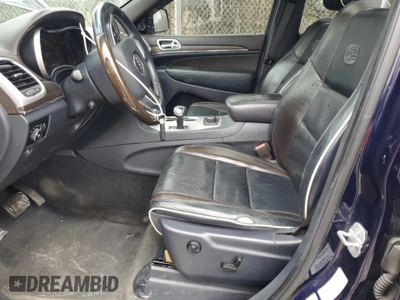 2014 Jeep Grand Cherokee Overland with VIN 1C4RJFCT2EC146306, listed as a Copart auction lot 51469995 with 150,849 mi miles and Salvage Title. Bid and sale history available at DreamBid. Image 7.