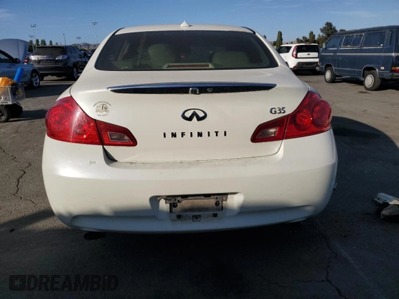 2008 Infiniti G35 Journey with VIN JNKBV61E78M200268, listed as a Copart auction lot 60559905 with Not provided miles and Salvage title. Bid and sale history available at DreamBid. Image 6.