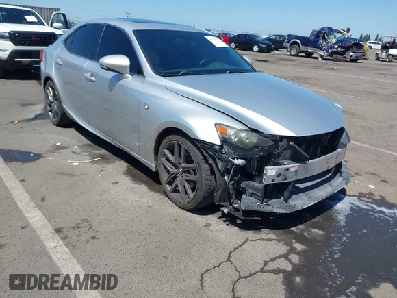 2014 Lexus IS 250 with VIN JTHBF1D25E5008581, listed as a IAAI auction lot 42149034 with 182,497 mi miles. Bid and sale history available at carsss.com. Image 1.