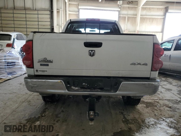 2008 Dodge 2500 SLT with VIN 3D7KS28A18G250839, listed as a Copart auction lot 46255255 with 107,405 mi miles and Salvage Title. Bid and sale history available at DreamBid. Image 6.