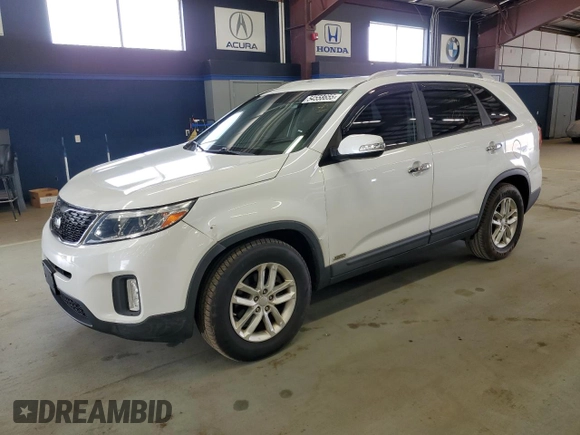 2015 Kia Sorento LX with VIN 5XYKTDA60FG566995, listed as a Copart auction lot 54558655 with 119,243 mi miles and Clean Title. Bid and sale history available at carsss.com. Image 1.