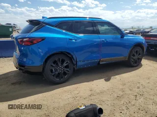 2020 Chevrolet Blazer RS with VIN 3GNKBKRS8LS618738, listed as a Copart auction lot 60316955 with 24,778 mi miles and Salvage title. Bid and sale history available at DreamBid. Image 3.