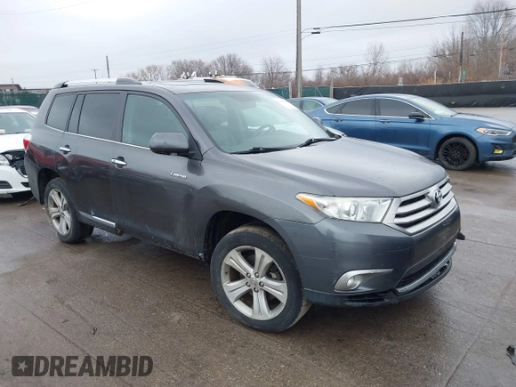 2012 Toyota Highlander Limited with VIN 5TDDK3EH6CS174295, listed as a IAAI auction lot 41680246 with 215,531 mi miles. Bid and sale history available at carsss.com. Image 1.