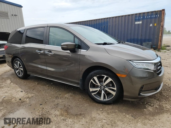 2022 Honda Odyssey Touring z VIN 5FNRL6H89NB020462, wystawiony jako Copart lot #65296455 z przebiegiem 52 058 mil mil oraz Szkoda całkowita • Salvage title. Historia ofert i sprzedaży dostępna na DreamBid. Obrazek 4.