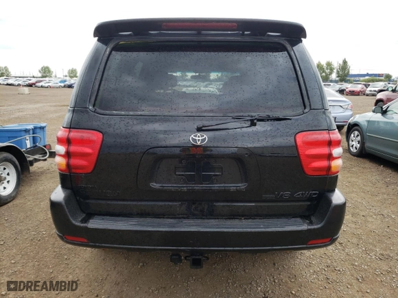 2001 Toyota Sequoia Limited with VIN 5TDBT48A51S001924, listed as a Copart auction lot 68710224 with 245,394 mi miles and Salvage Title. Bid and sale history available at carsss.com. Image 6.