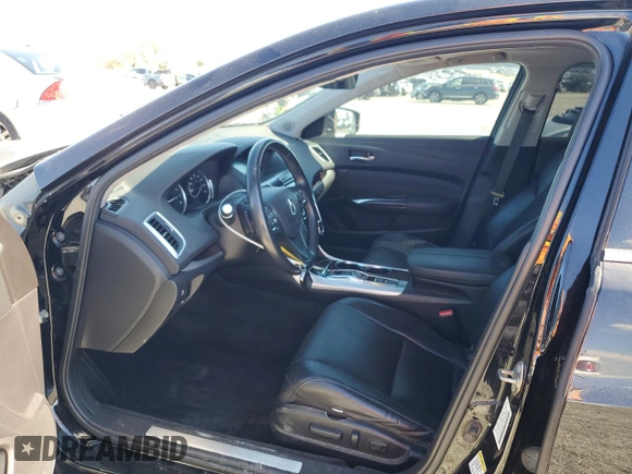 2015 Acura TLX V6 Tech with VIN 19UUB2F54FA013820, listed as a Copart auction lot 46991475 with 103,319 mi miles and Salvage Title. Bid and sale history available at carsss.com. Image 7.