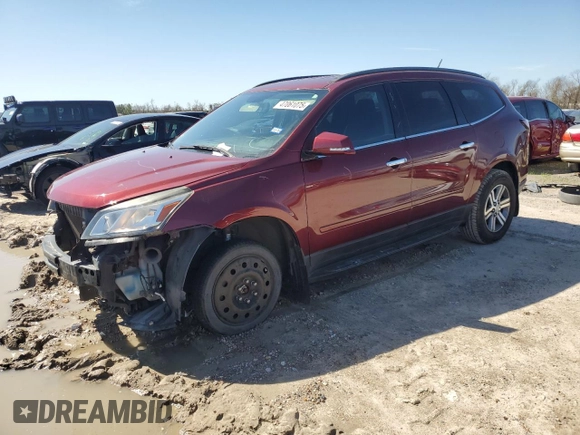 2016 Chevrolet Traverse LT with VIN 1GNKVGKDXGJ160157, listed as a Copart auction lot 47061075 with 100,013 mi miles and Salvage Title. Bid and sale history available at DreamBid. Image 1.