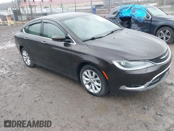 2015 Chrysler 200 C with VIN 1C3CCCCB0FN686219, listed as a IAAI auction lot 41894730 with 56,864 mi miles. Bid and sale history available at carsss.com. Image 1.