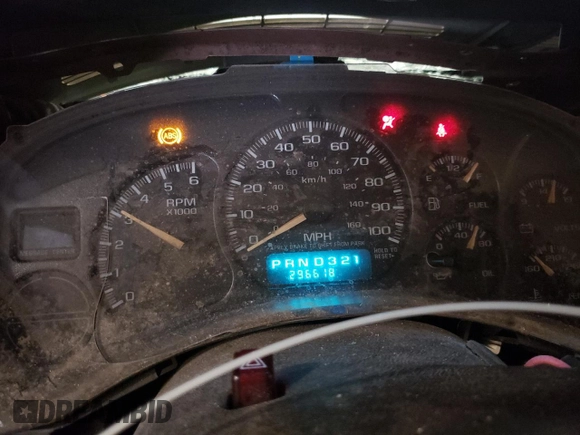 2002 Chevrolet Suburban LS with VIN 1GNFK16Z12J326815, listed as a Copart auction lot 63348745 with 296,618 mi miles and Salvage title. Bid and sale history available at DreamBid. Image 9.