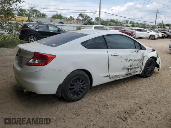 2012 Honda Civic Cpe LX with VIN 2HGFG3B53CH504351, listed as a Copart auction lot 72814614 with 230,903 mi miles and Salvage Title. Bid and sale history available at carsss.com. Image 3.