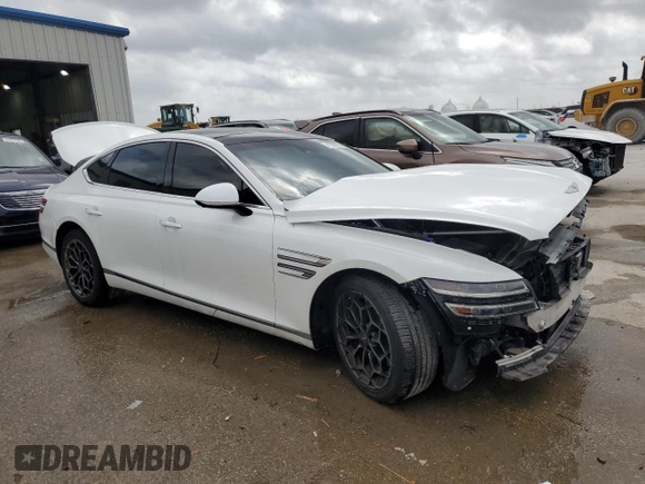 2021 Genesis G80 2.5T z VIN KMTGB4SC6MU067144, wystawiony jako Copart lot #51370875 z przebiegiem Nie podano mil oraz Szkoda całkowita • Salvage title. Historia ofert i sprzedaży dostępna na DreamBid. Obrazek 4.