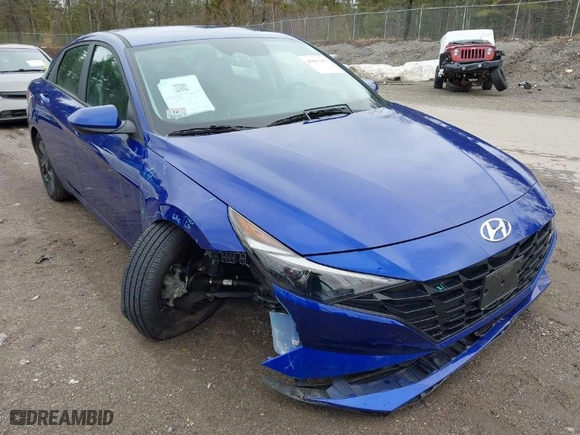 2023 Hyundai Elantra Preferred with VIN KMHLM4AG5PU571390, listed as a IAAI auction lot 41853155 with 11,584 mi miles. Bid and sale history available at carsss.com. Image 6.