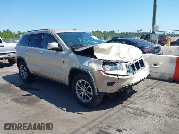 2014 Jeep Grand Cherokee Limited with VIN 1C4RJEBG4EC528934, listed as a IAAI auction lot 42033511 with 63,601 mi miles and . Bid and sale history available at DreamBid. Image 1.