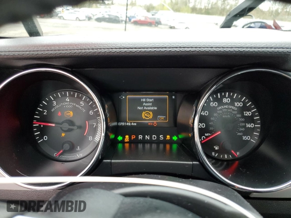 2017 Ford Mustang EcoBoost Premium with VIN 1FATP8UH5H5320314, listed as a Copart auction lot 50905655 with 75,149 mi miles and Salvage title. Bid and sale history available at DreamBid. Image 9.