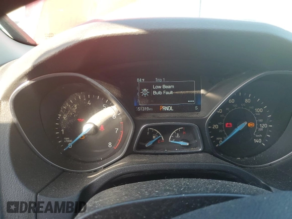 2016 Ford Focus SE с VIN 1FADP3F25GL379051, выставлен на аукционе Copart как лот 61586825 с пробегом 51 319 миль миль и Чистый • Clean title. История ставок и продаж доступна на DreamBid. Изображение 9.
