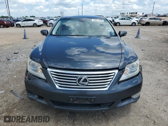 2010 Lexus LS 460 with VIN JTHBL5EF7A5091846, listed as a Copart auction lot 53911275 with 168,398 mi miles and Salvage Title. Bid and sale history available at carsss.com. Image 5.