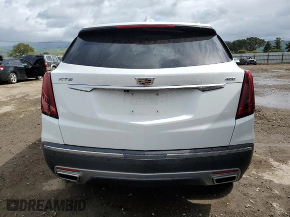 2020 Cadillac XT5 Premium Luxury FWD with VIN 1GYKNCRS5LZ143388, listed as a Copart auction lot 51459655 with 41,422 mi miles and Salvage Title. Bid and sale history available at carsss.com. Image 6.