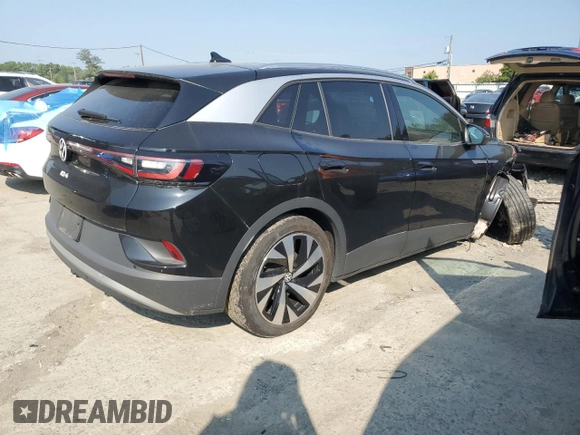 2021 Volkswagen ID.4 Pro S z VIN WVGUNPE28MP063782, wystawiony jako Copart lot #59502475 z przebiegiem 25 516 mil mil oraz Szkoda całkowita • Salvage title. Historia ofert i sprzedaży dostępna na DreamBid. Obrazek 3.