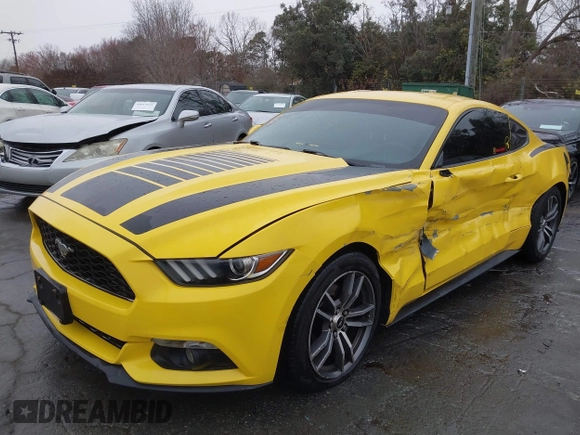 2016 Ford Mustang EcoBoost with VIN 1FA6P8TH4G5307700, listed as a IAAI auction lot 41601053 with 218,757 mi miles and . Bid and sale history available at carsss.com. Image 17.