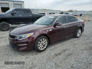 2016 Kia Optima LX with VIN 5XXGT4L33GG071995, listed as a Copart auction lot 52160575 with 88,607 mi miles and Salvage title. Bid and sale history available at DreamBid. Image 1.