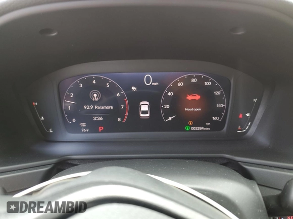2024 Honda Accord EX with VIN 1HGCY1F36RA049869, listed as a Copart auction lot 58511995 with 3,284 mi miles and Salvage title. Bid and sale history available at DreamBid. Image 9.