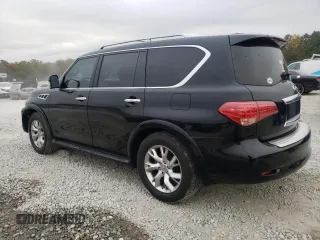 2012 Infiniti QX56 7-passenger with VIN JN8AZ2NF9C9519801, listed as a Copart auction lot 78795434 with 148,902 mi miles and Salvage Title. Bid and sale history available at carsss.com. Image 2.