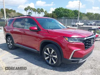 2023 Honda Pilot Elite with VIN 5FNYG1H8XPB024784, listed as a IAAI auction lot 41941797 with 17,133 mi miles and . Bid and sale history available at DreamBid. Image 1.