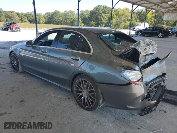 2020 Mercedes-Benz C 63 AMG with VIN 55SWF8GB7LU330754, listed as a Copart auction lot 75277924 with 64,076 mi miles and Salvage title. Bid and sale history available at DreamBid. Image 2.