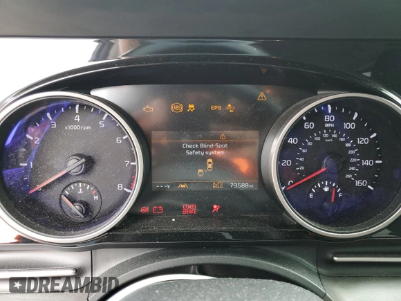 2022 Kia Carnival SX with VIN KNDNE5H30N6143425, listed as a Copart auction lot 53691444 with 73,588 mi miles and Salvage Title. Bid and sale history available at carsss.com. Image 9.