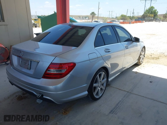 2012 Mercedes-Benz C-Class C 250 Sport with VIN WDDGF4HB4CR217826, listed as a IAAI auction lot 42081024 with 162,127 mi miles. Bid and sale history available at carsss.com. Image 4.