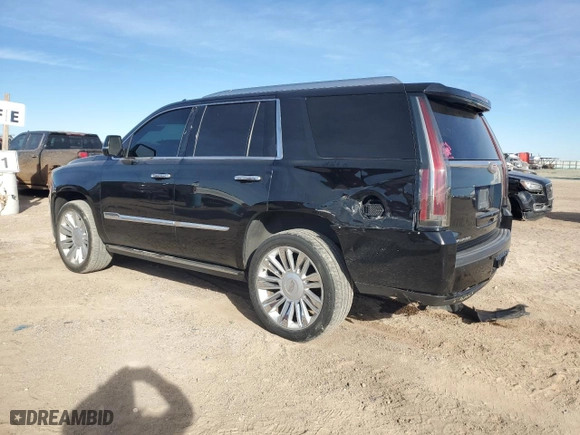 2015 Cadillac Escalade Platinum with VIN 1GYS4PKJ4FR668510, listed as a Copart auction lot 87366504 with 182,786 mi miles and Salvage Title. Bid and sale history available at carsss.com. Image 2.