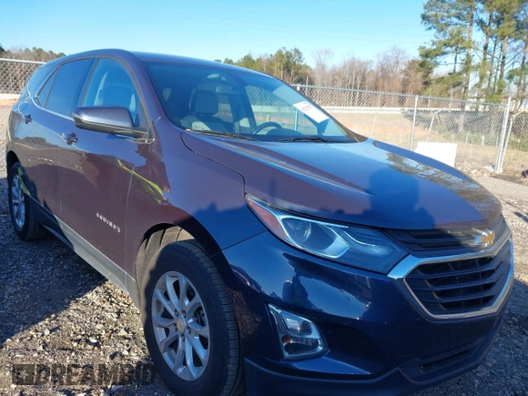 2019 Chevrolet Equinox LT z VIN 3GNAXKEVXKL243487, wystawiony jako IAAI lot #41217077 z przebiegiem 62 119 mil mil oraz . Historia ofert i sprzedaży dostępna na DreamBid. Obrazek 1.