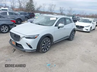 2019 Mazda CX-3 Grand Touring with VIN JM1DKFD74K0450470, listed as a IAAI auction lot 41907856 with 52,625 mi miles. Bid and sale history available at carsss.com. Image 17.