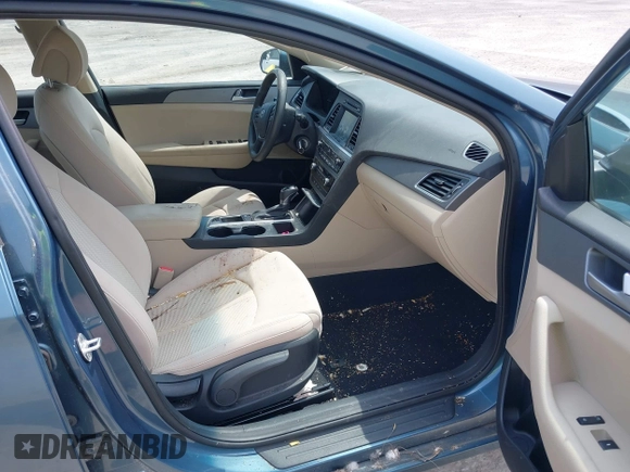 2017 Hyundai Sonata SE with VIN 5NPE24AF9HH452408, listed as a IAAI auction lot 42039484 with 105,004 mi miles. Bid and sale history available at carsss.com. Image 5.