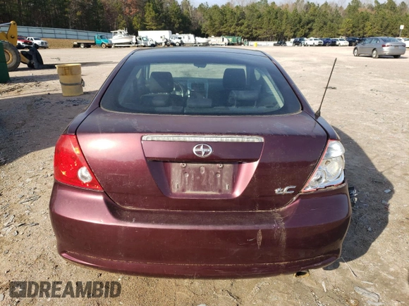 2007 Scion tC Spec with VIN JTKDE177370172683, listed as a Copart auction lot 84940184 with 212,842 mi miles and Salvage Title. Bid and sale history available at carsss.com. Image 6.