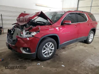 2020 Chevrolet Traverse LT with VIN 1GNEVHKW1LJ311983, listed as a Copart auction lot 54227705 with 82,454 mi miles and Salvage title. Bid and sale history available at DreamBid. Image 1.