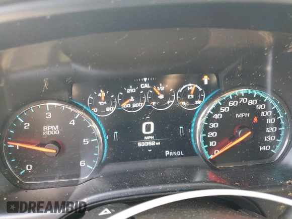 2018 GMC Sierra 1500 Denali z VIN 3GTU2PEJXJG313401, wystawiony jako Copart lot #53170595 z przebiegiem 53 352 mil mil oraz Szkoda całkowita • Salvage title. Historia ofert i sprzedaży dostępna na DreamBid. Obrazek 9.