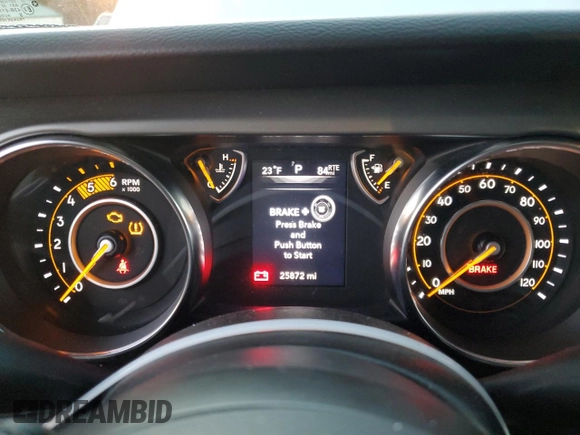 2022 Jeep Wrangler Unlimited Willys Sport with VIN 1C4HJXDM8NW224563, listed as a Copart auction lot 87717815 with 25,872 mi miles and Salvage Title. Bid and sale history available at DreamBid. Image 9.