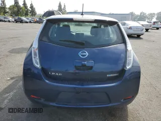 2016 Nissan LEAF S with VIN 1N4AZ0CP2GC306442, listed as a Copart auction lot 58014843 with 25,340 mi miles. Bid and sale history available at carsss.com. Image 6.