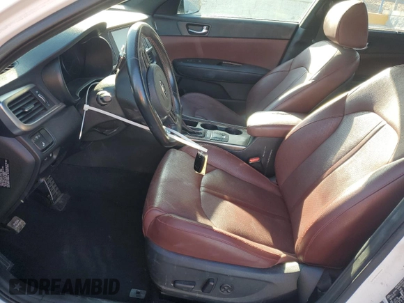 2016 Kia Optima SX Turbo with VIN 5XXGW4L20GG016273, listed as a Copart auction lot 55533855 with 114,108 mi miles and Salvage title. Bid and sale history available at DreamBid. Image 7.